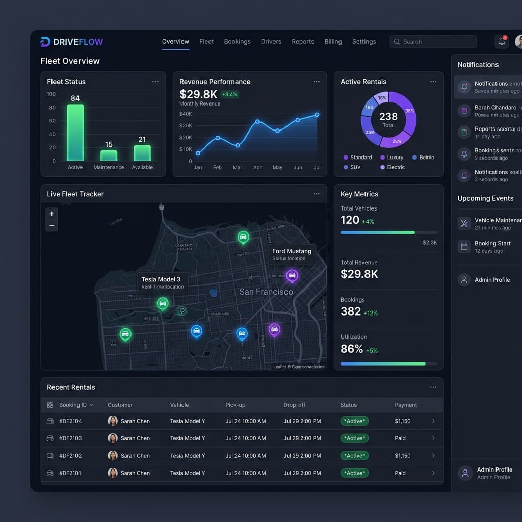 Fleetify fleet operations dashboard
